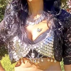 Bellydance Coin Bra Top